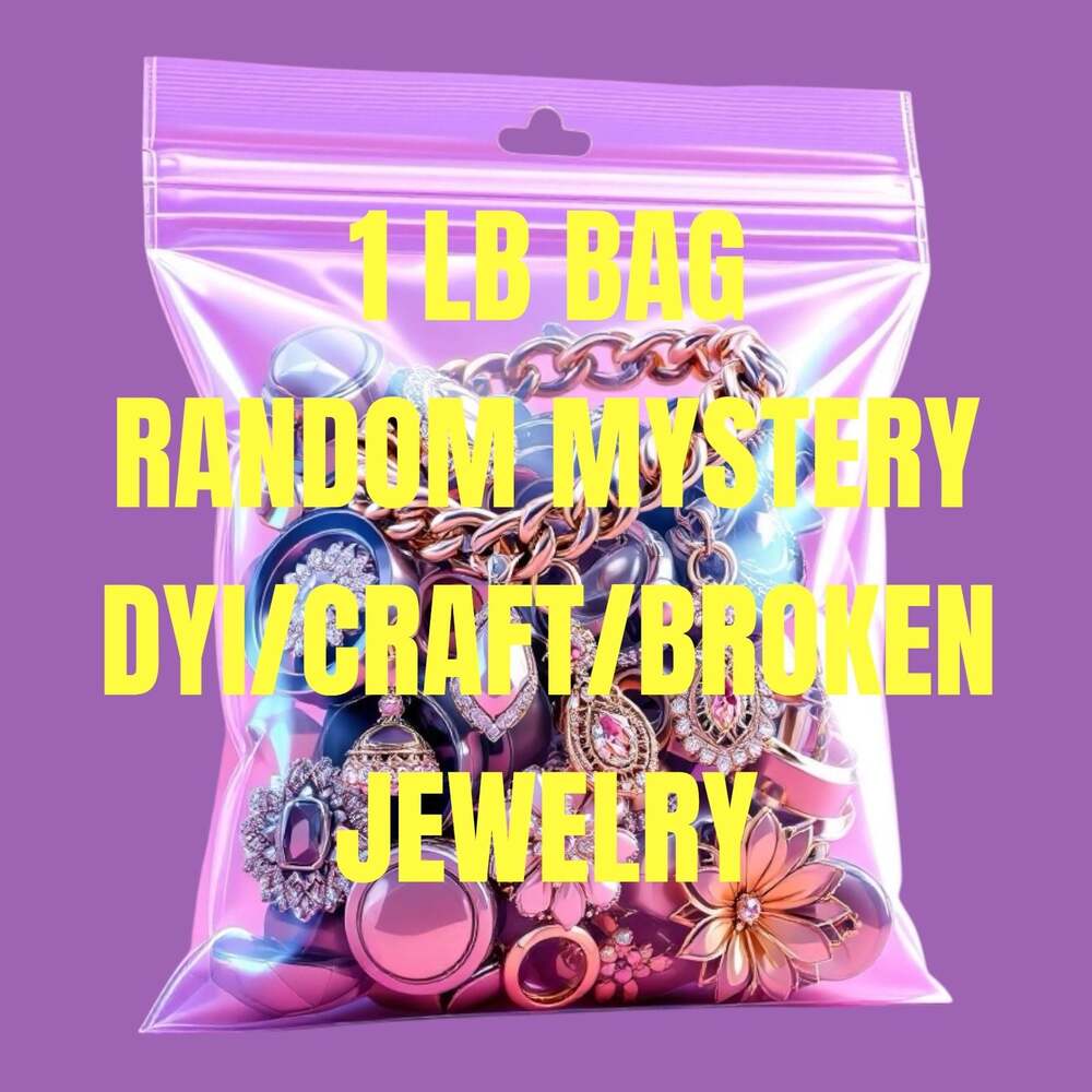 1 LB Bag Random Mystery DYI/Craft/Broken Jewelry Assortment #7